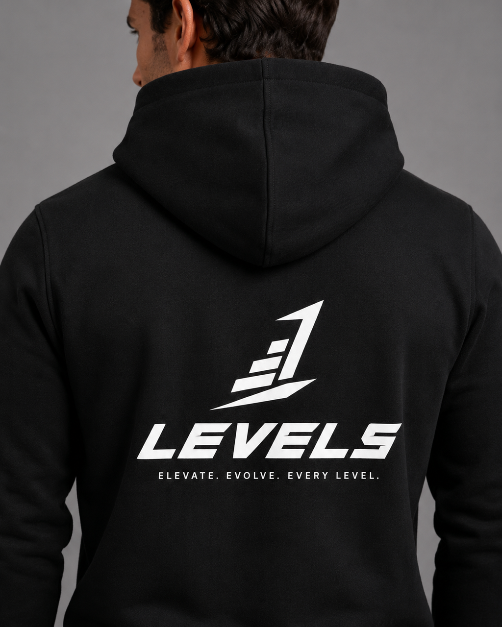 Men's Levels Signature Black Hoodie