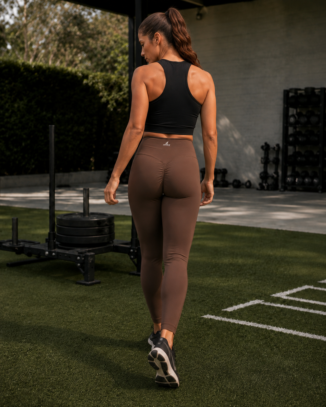 Women’s Core Brown High-Waist Leggings