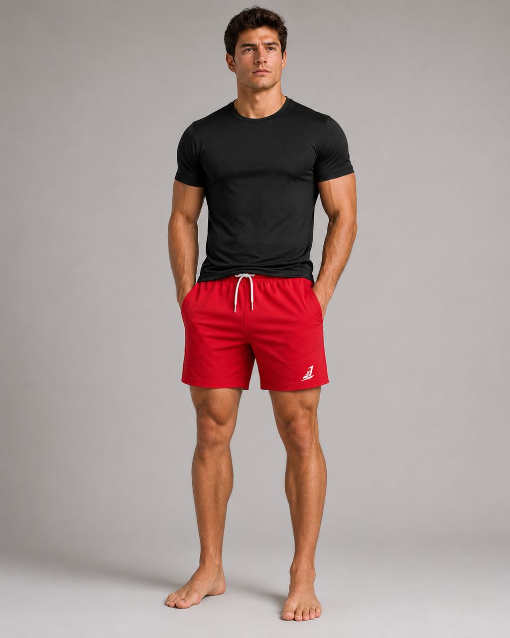 Men’s Levels Performance Shorts – Red