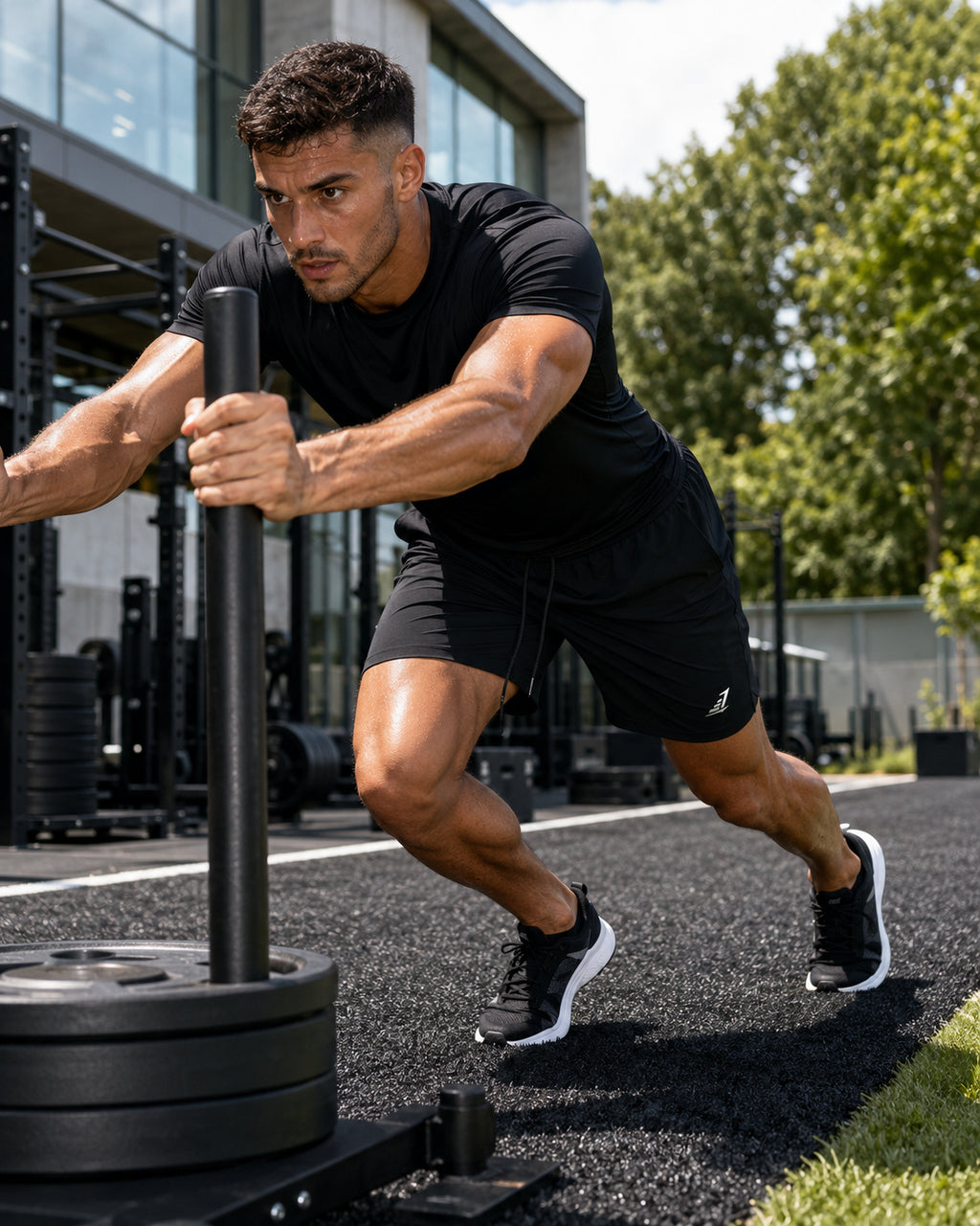 MotionFlex Drawstring Training Shorts