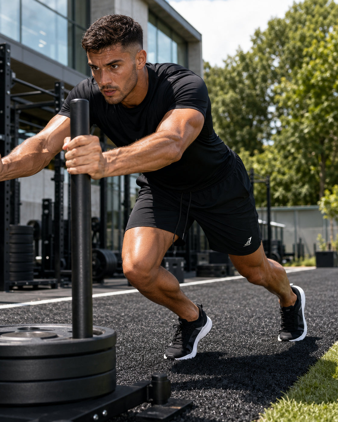 MotionFlex Drawstring Training Shorts