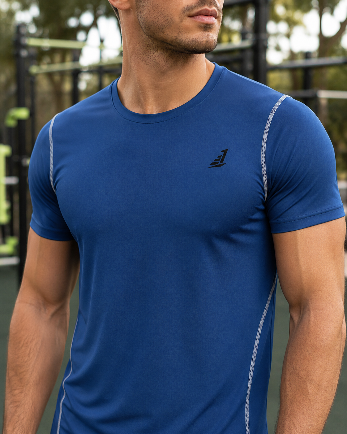 Training Division Technical T-Shirt - White - Grey - Blue