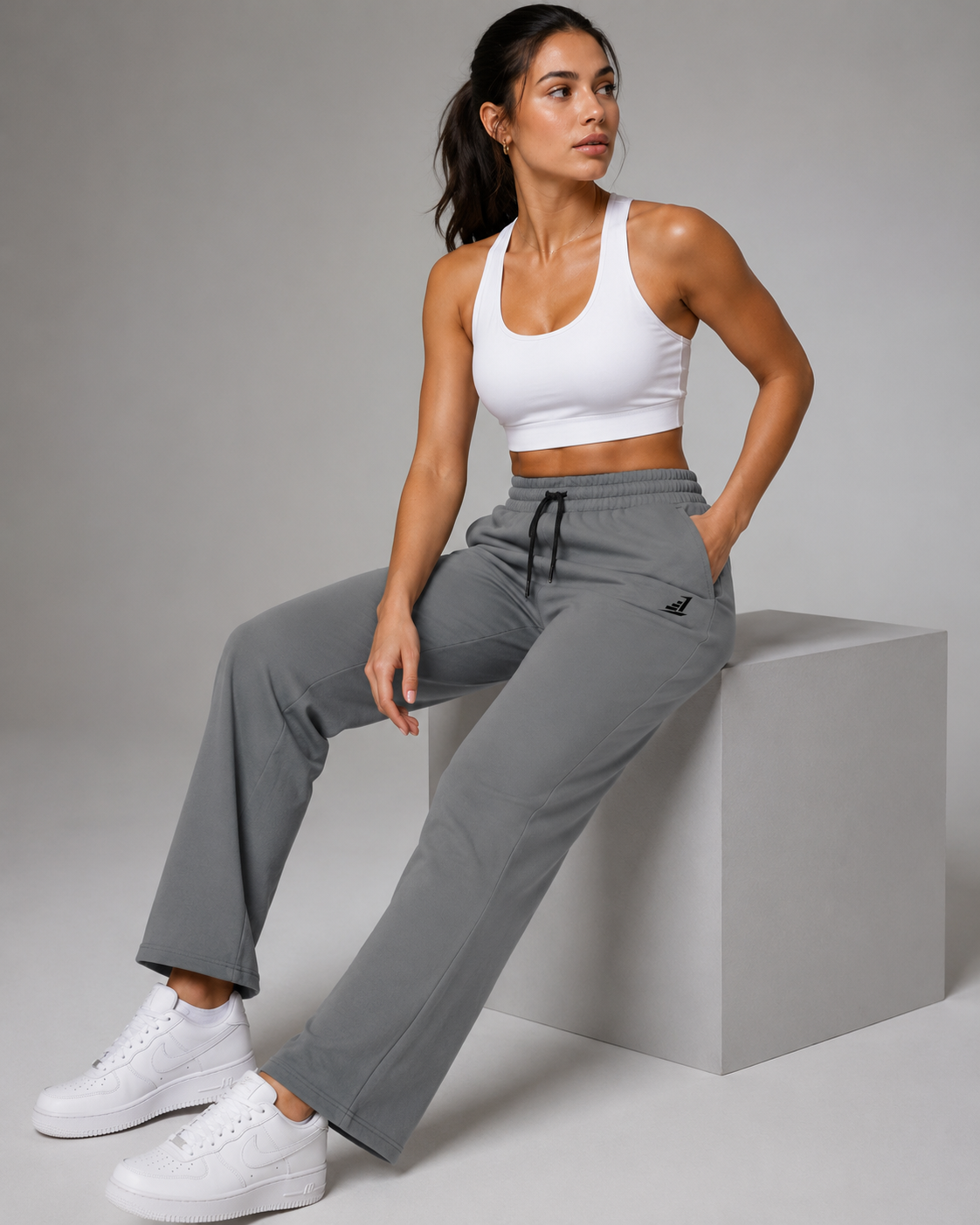 Women's Dark grey B.L Athletic Joggers