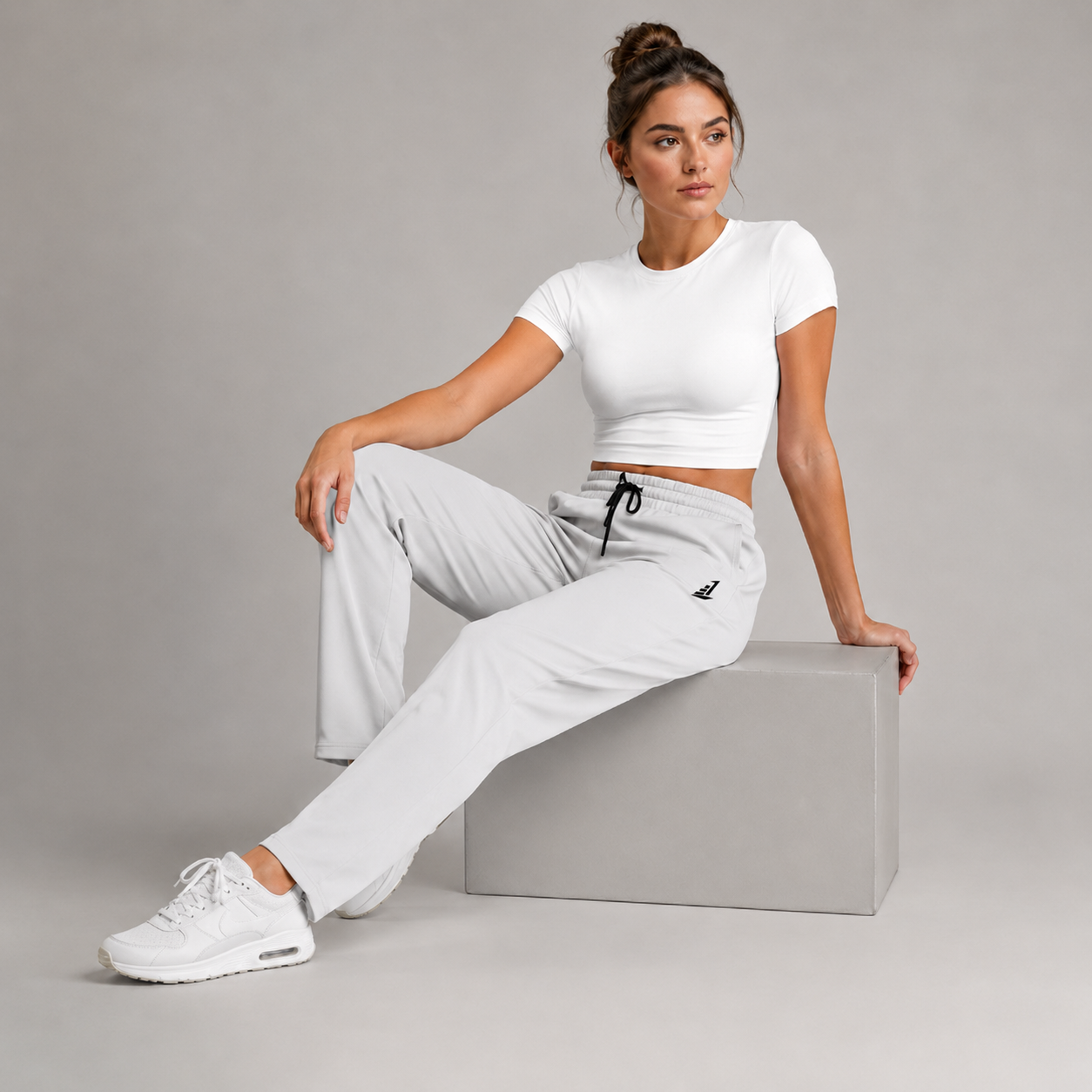 Women's Light grey Athletic Joggers