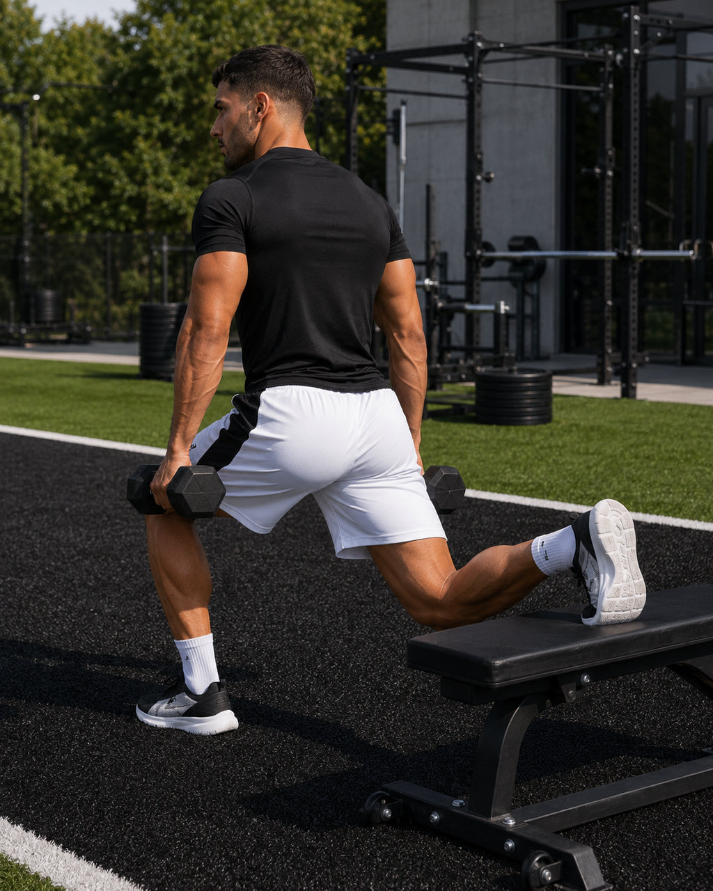 MotionFlex Drawstring Training Shorts