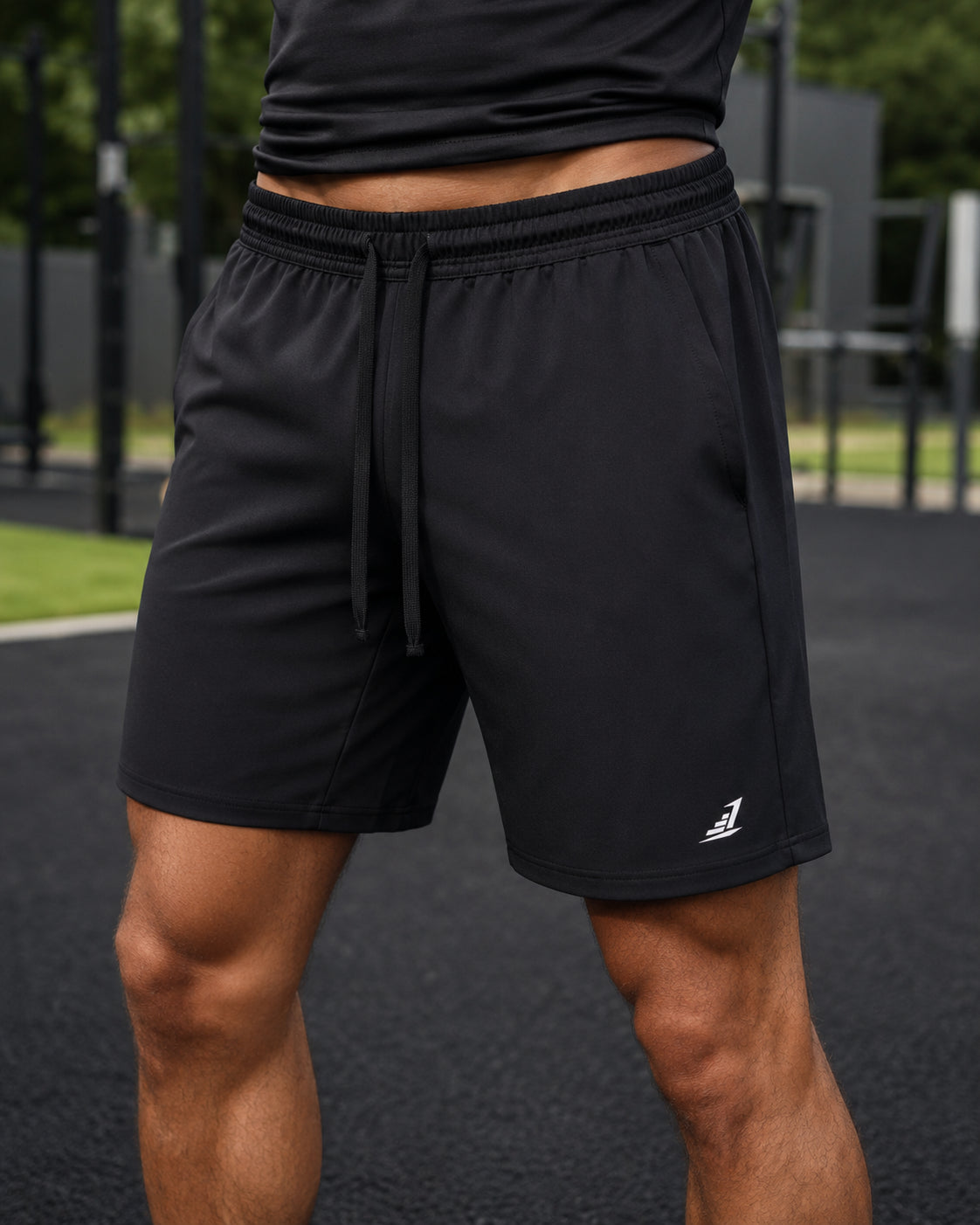 MotionFlex Drawstring Training Shorts