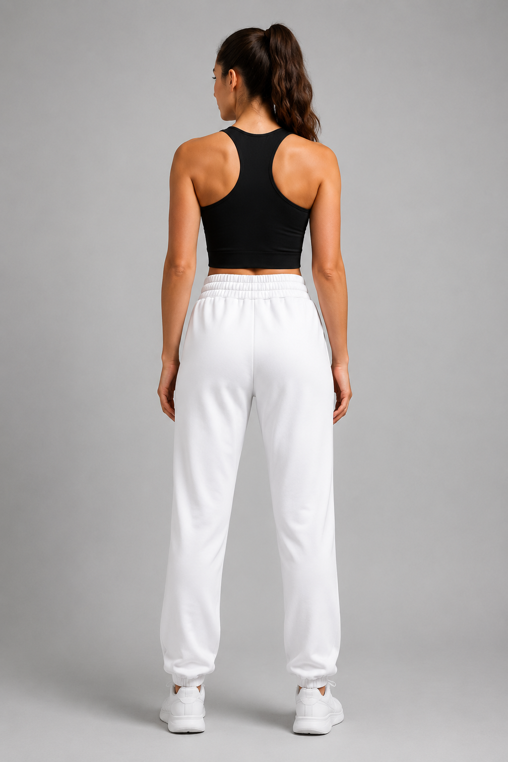 Women's White joggers Athletic Joggers