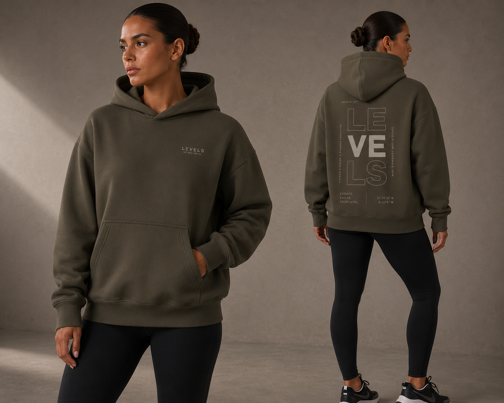 Typographic Archive Fleeced Hoodie