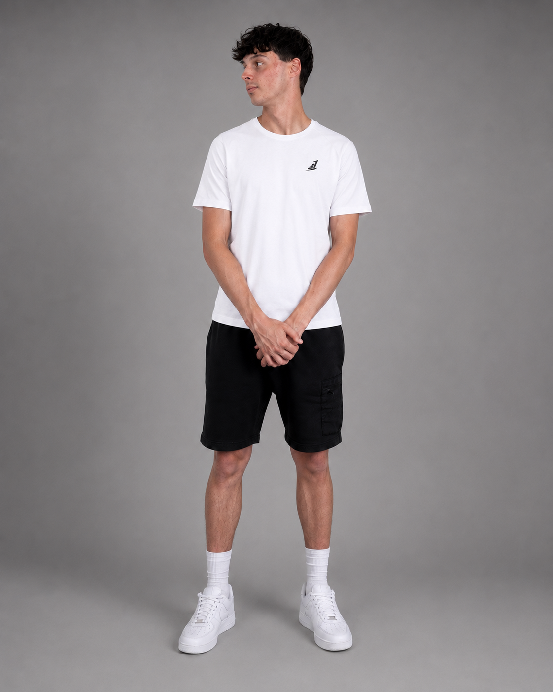 Men’s Levels Signature Embroidered Casual Tee – White