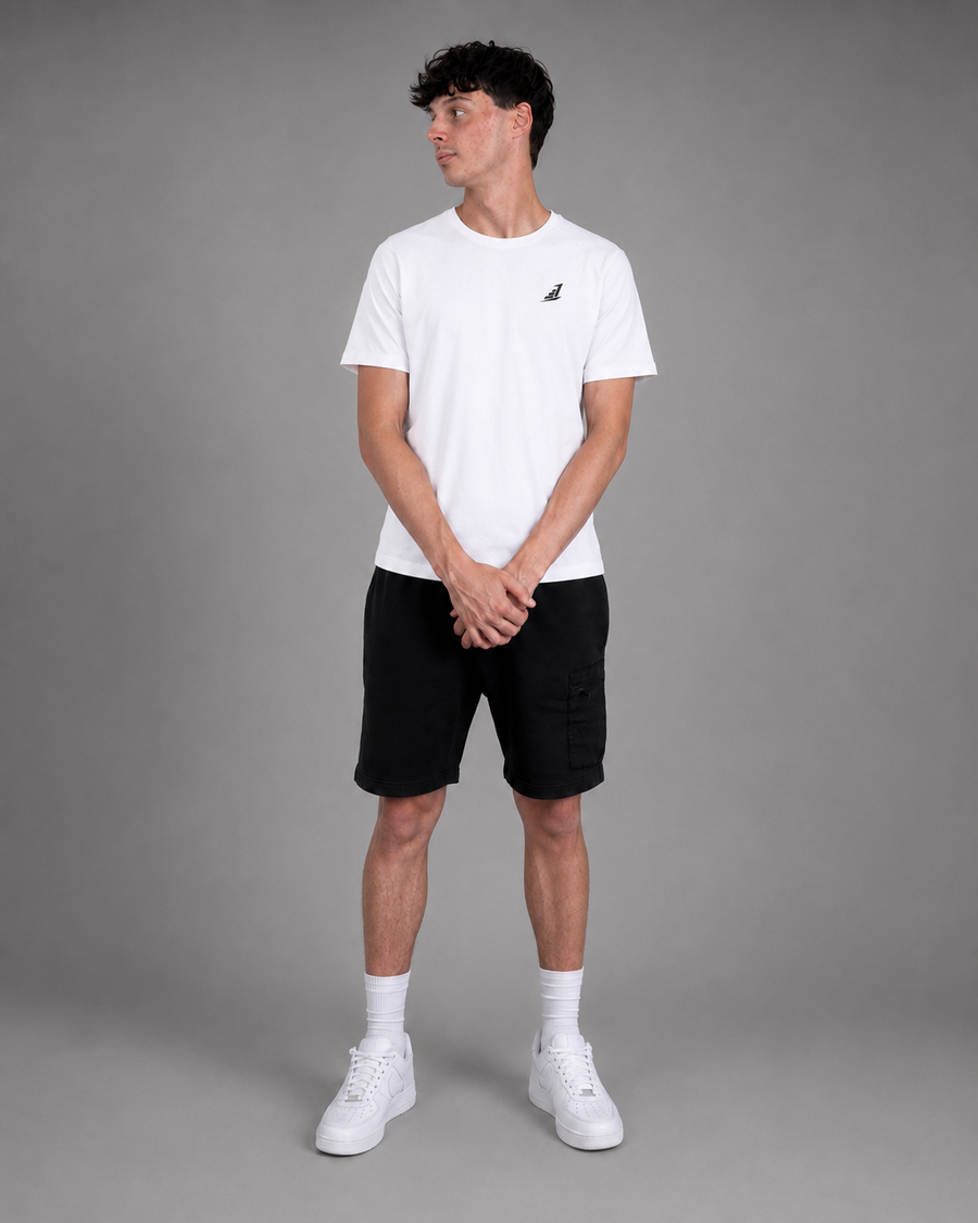 Men’s Levels Signature Embroidered Casual Tee – White