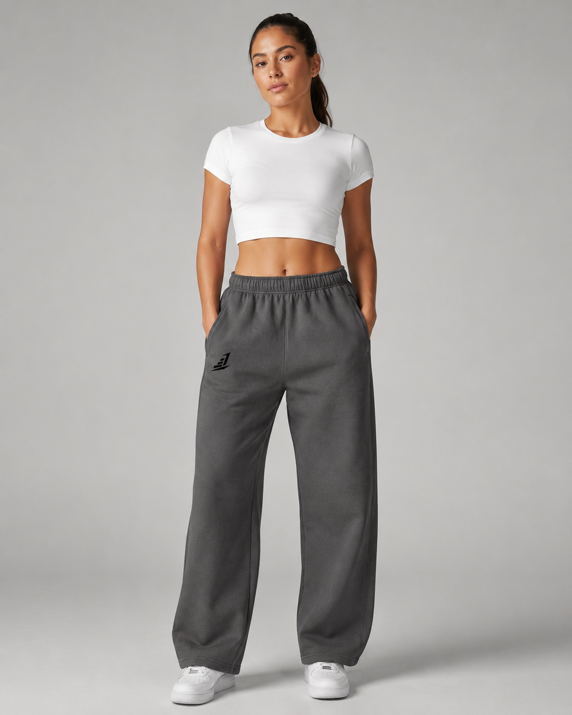 Levels Women's Relaxed Fit Joggers Solid Charcoal