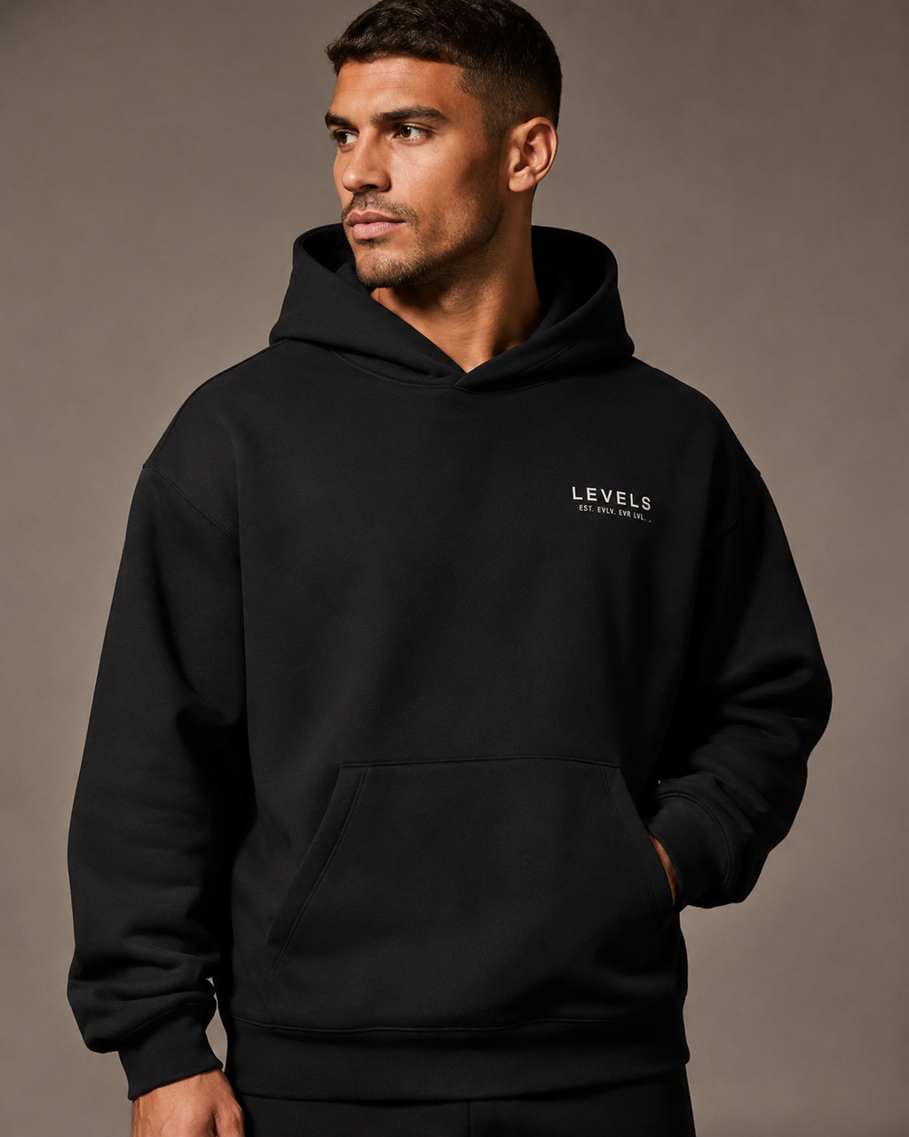 Typographic Archive Fleeced Hoodie
