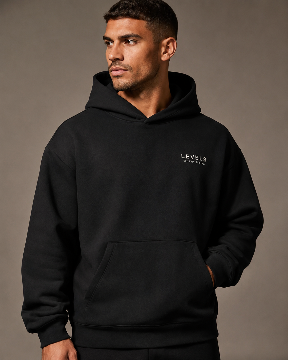 Typographic Archive Fleeced Hoodie