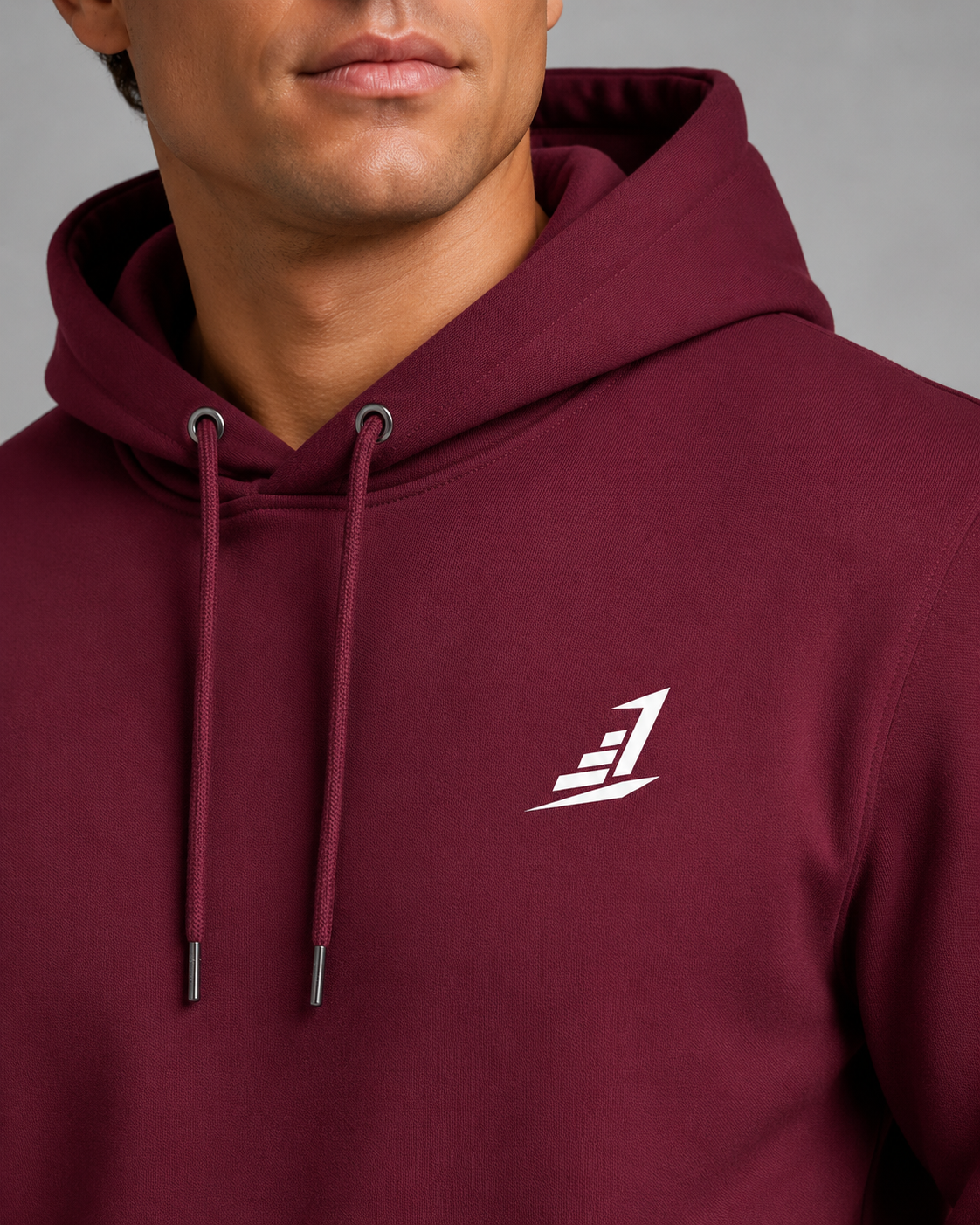 Men's Levels Signature Maroon Hoodie