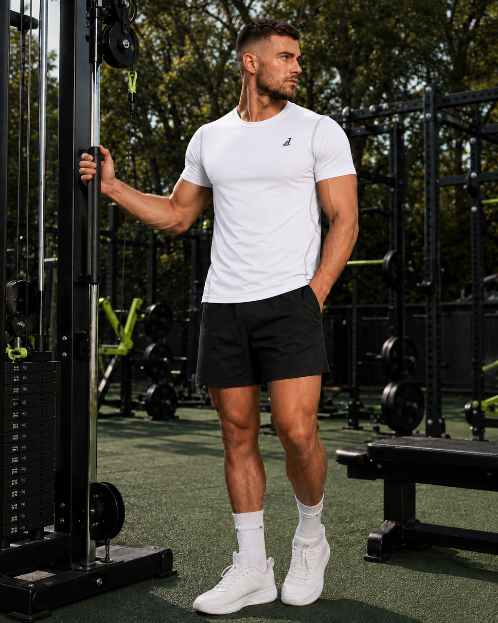 Training Division Technical T-Shirt - White - Grey - Blue
