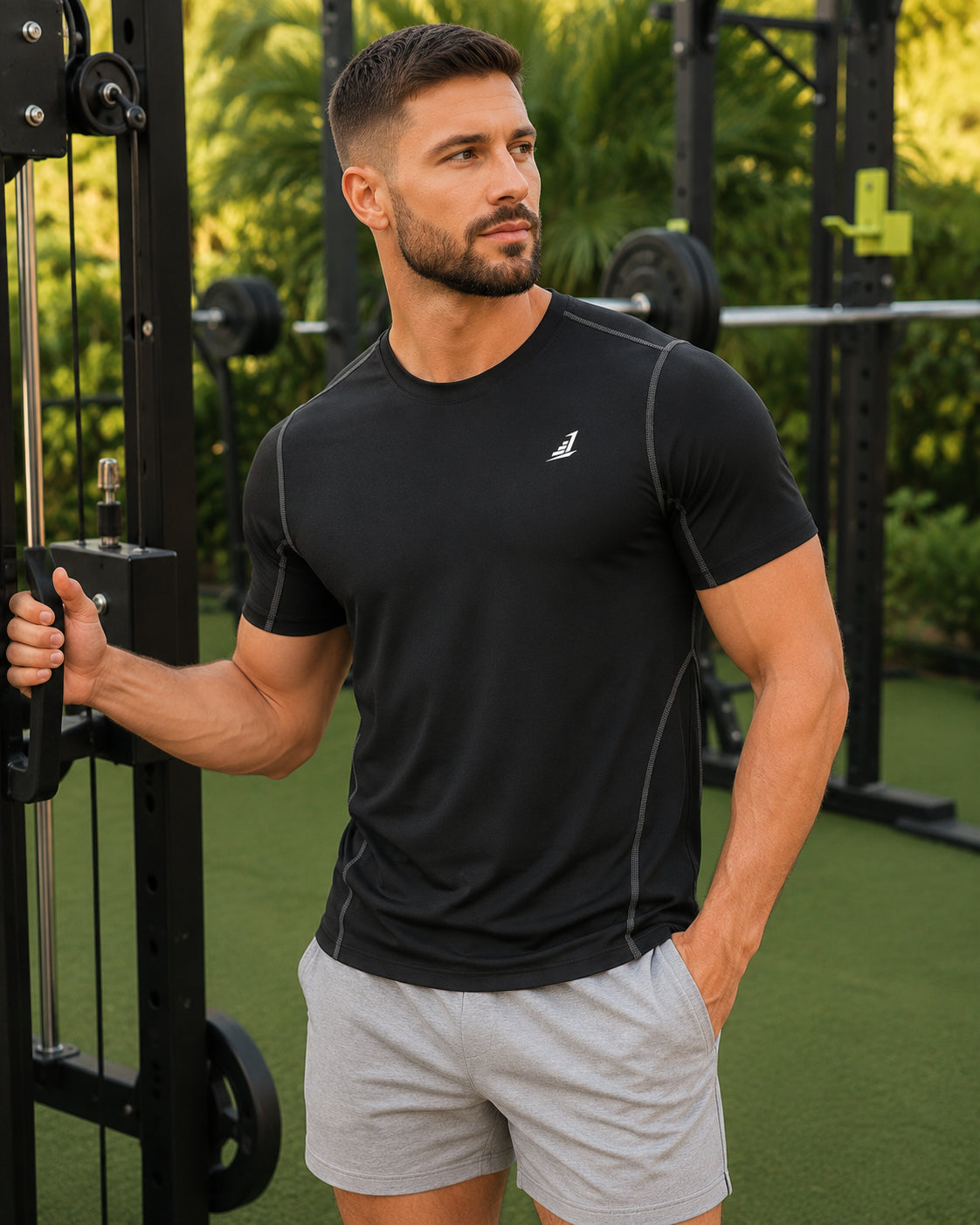 Training Division Technical T-Shirt - Black - Grey - Blue