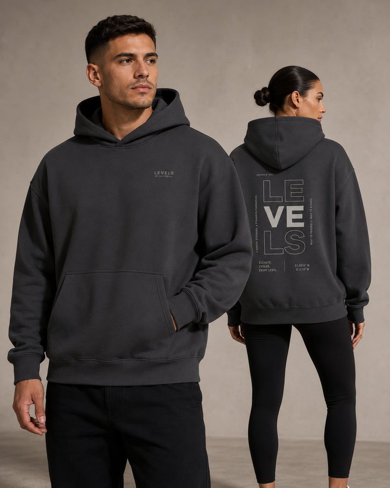 Typographic Archive Fleeced Hoodie