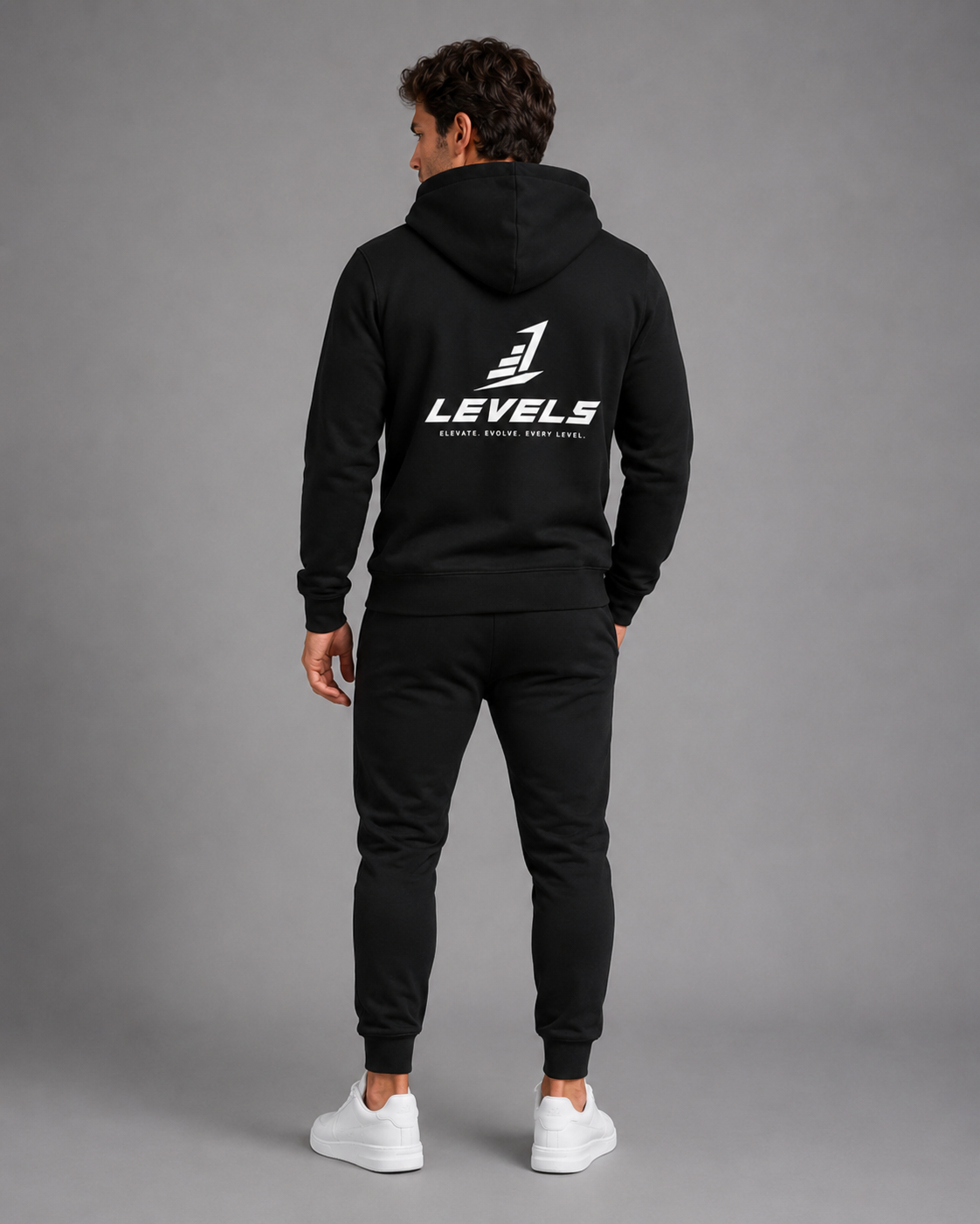 Men's Levels Signature Black Hoodie
