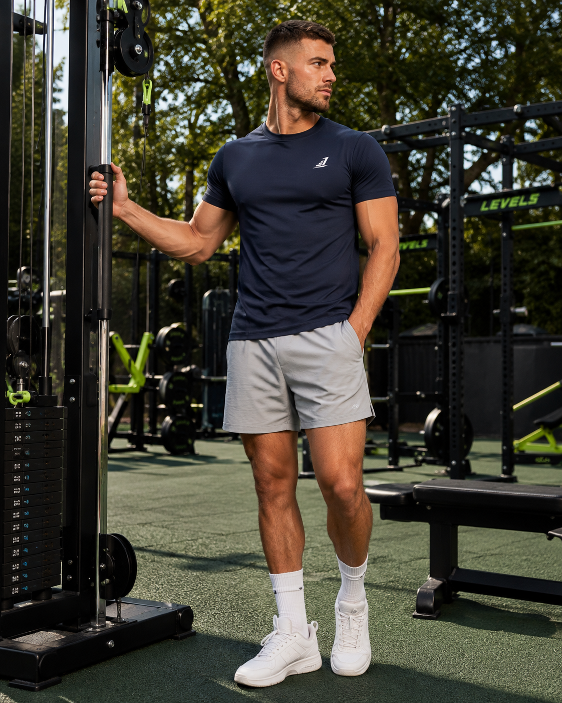 Training Division Technical T-Shirt - Black - Grey - Blue