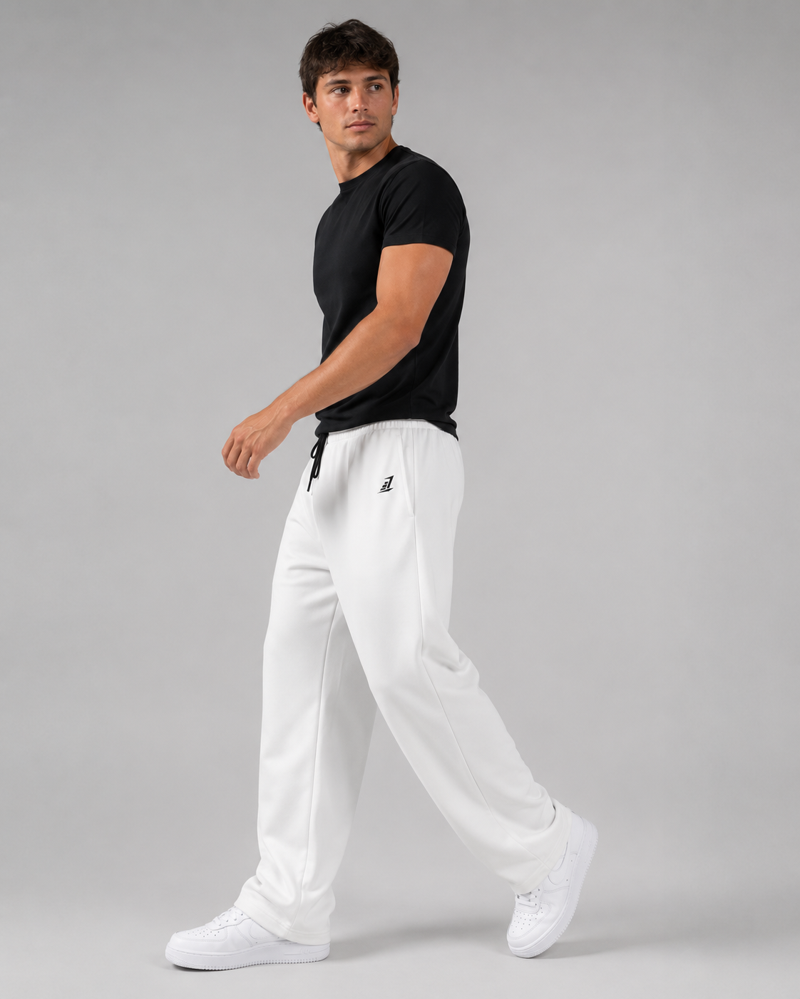 Men's White joggers Athletic Joggers