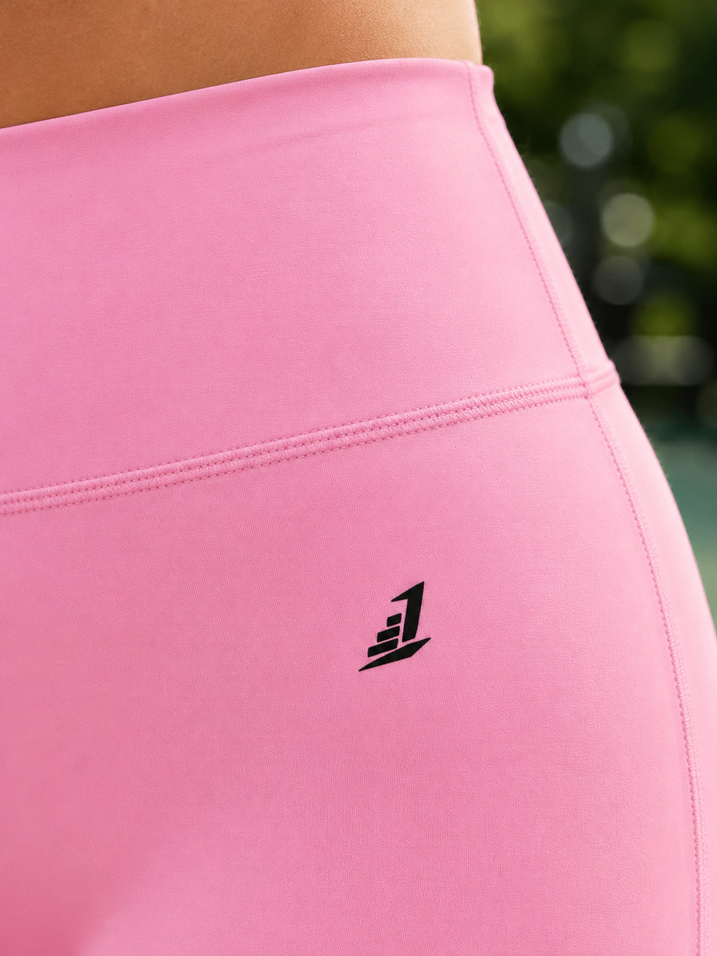 Women’s High-Rise Yoga Shorts – Baby Pink