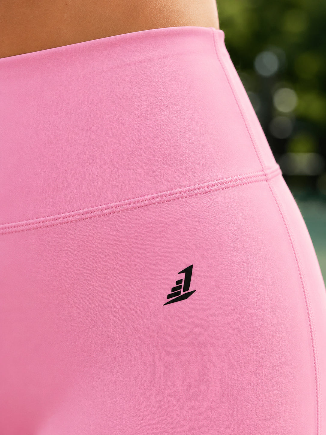 Women’s High-Rise Yoga Shorts – Baby Pink