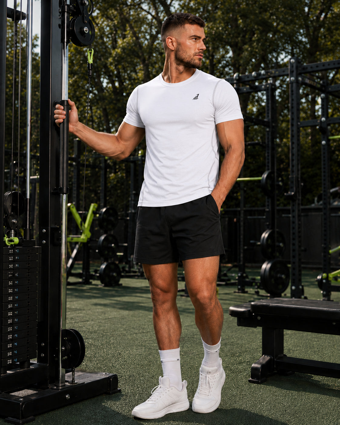 Training Division Technical T-Shirt - White - Grey - Blue