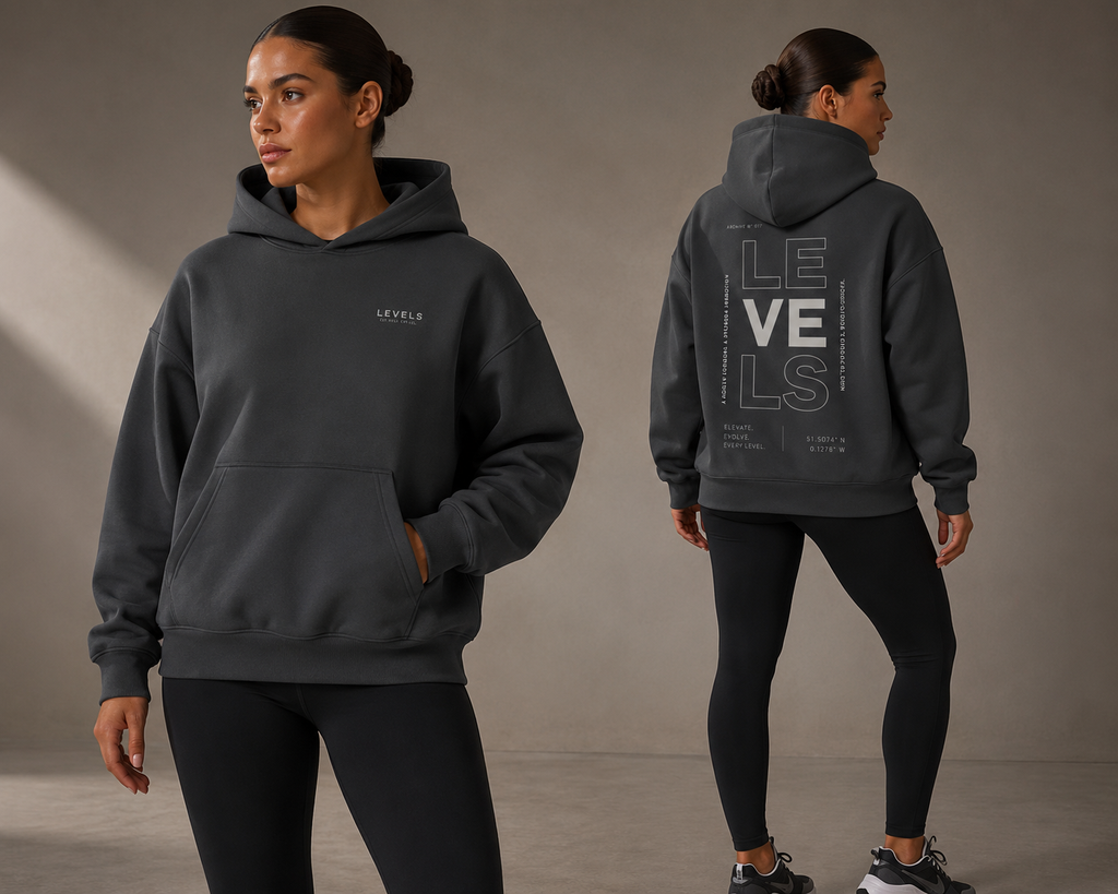Typographic Archive Fleeced Hoodie
