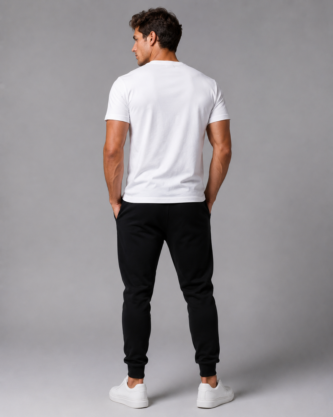 Men’s Levels Signature Embroidered Casual Tee – White