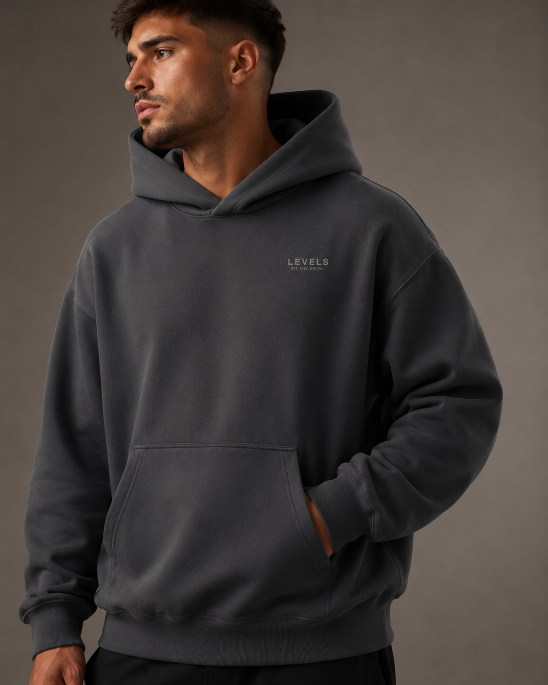 Typographic Archive Fleeced Hoodie