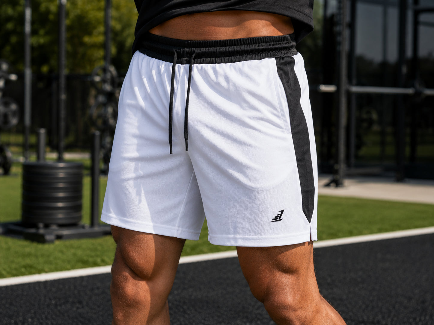 MotionFlex Drawstring Training Shorts