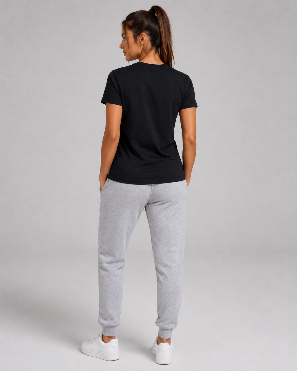 Women’s Levels Signature Embroidered Casual Tee – Black