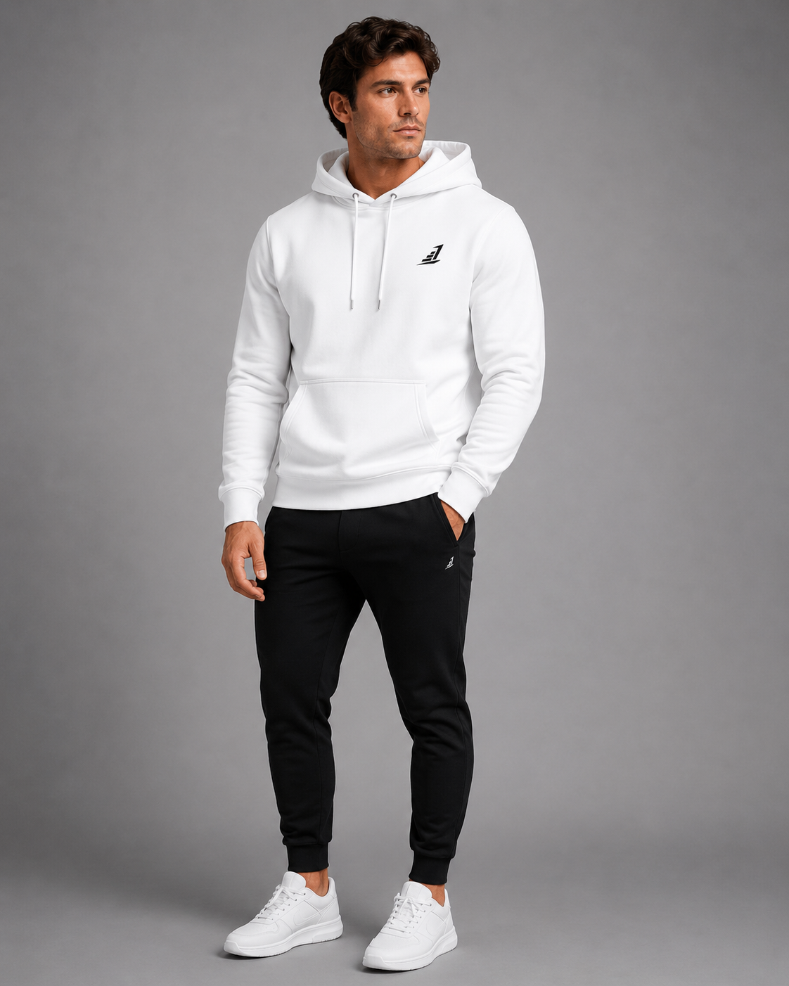 Men's Signature White Hoodie