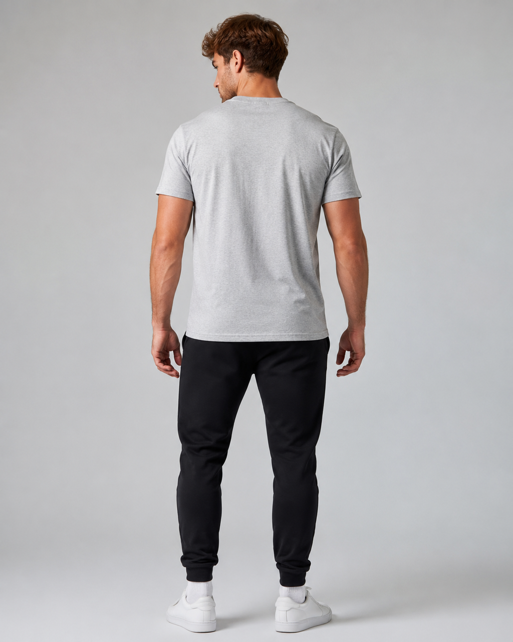Men’s Levels Signature Embroidered Casual Tee – Heather Grey