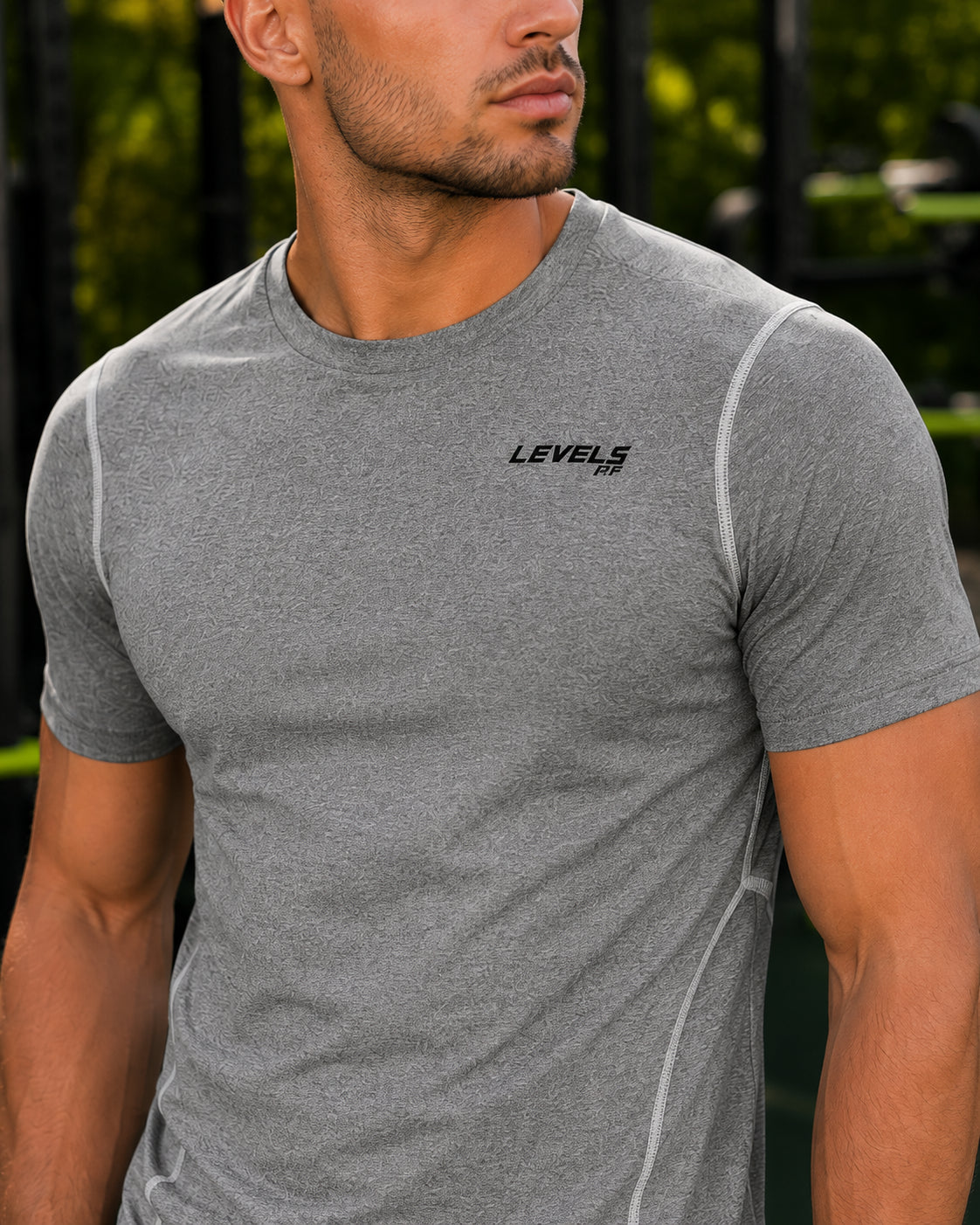 MotionForm Performance T-Shirt - White - Grey - Blue
