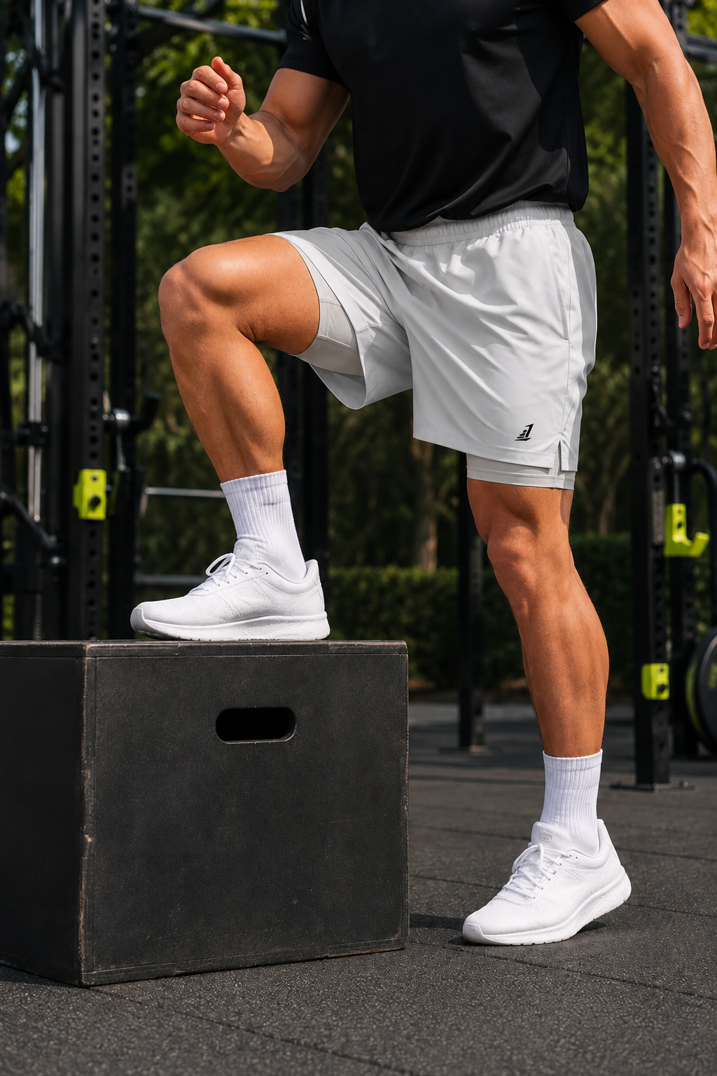 Men's Performance Shorts – Light Grey