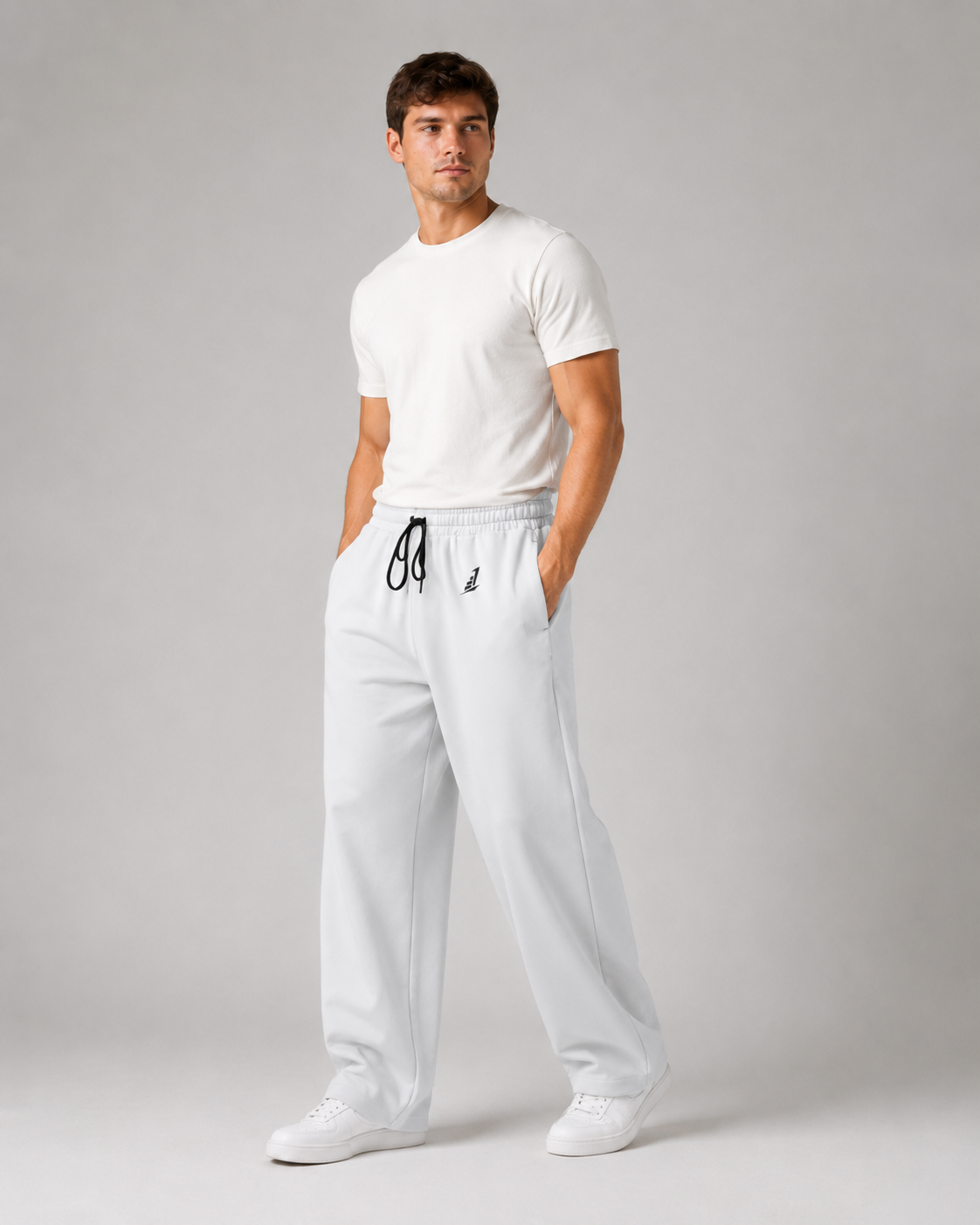 Men's Light grey joggers Athletic Joggers