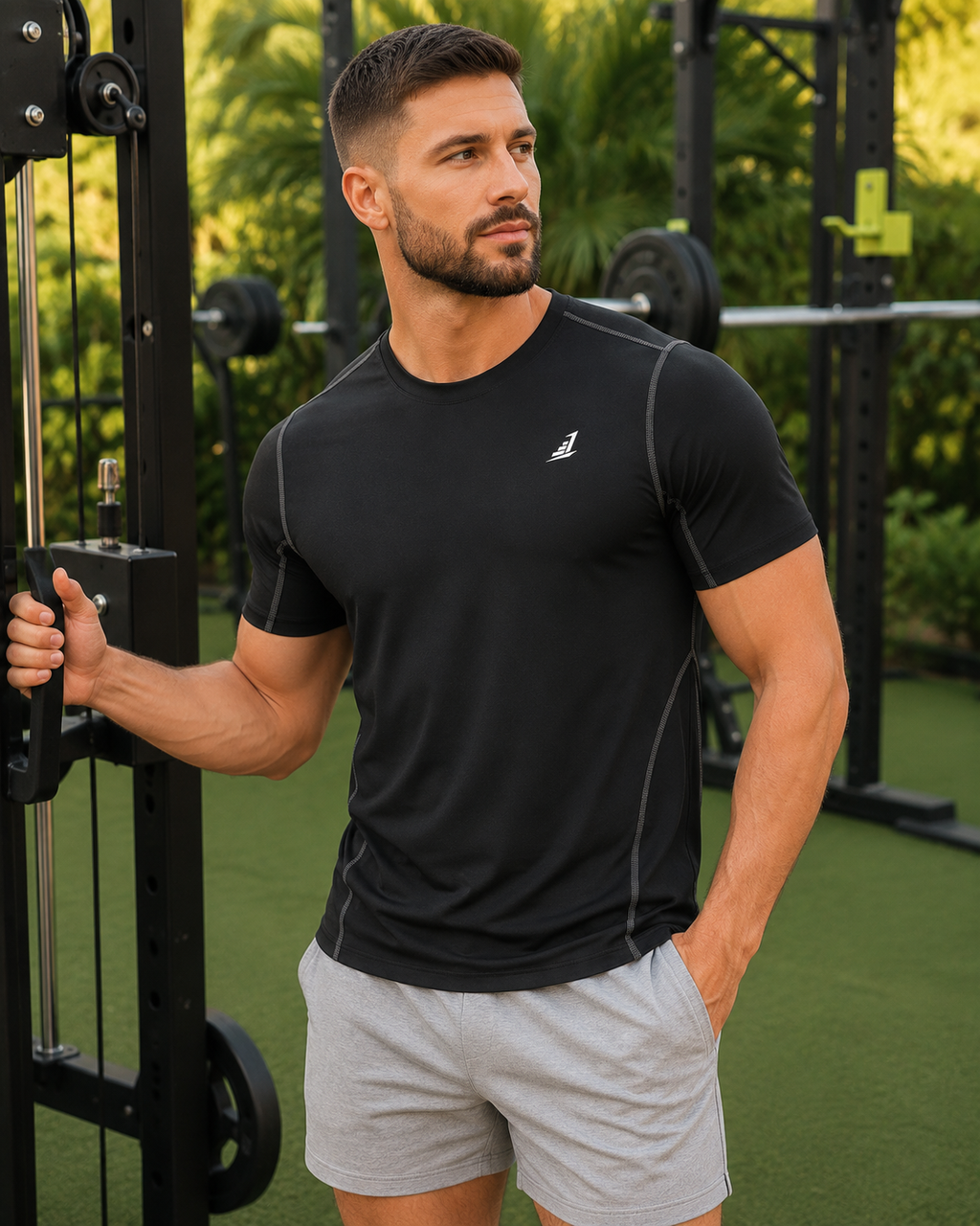 Training Division Technical T-Shirt - Black - Grey - Blue