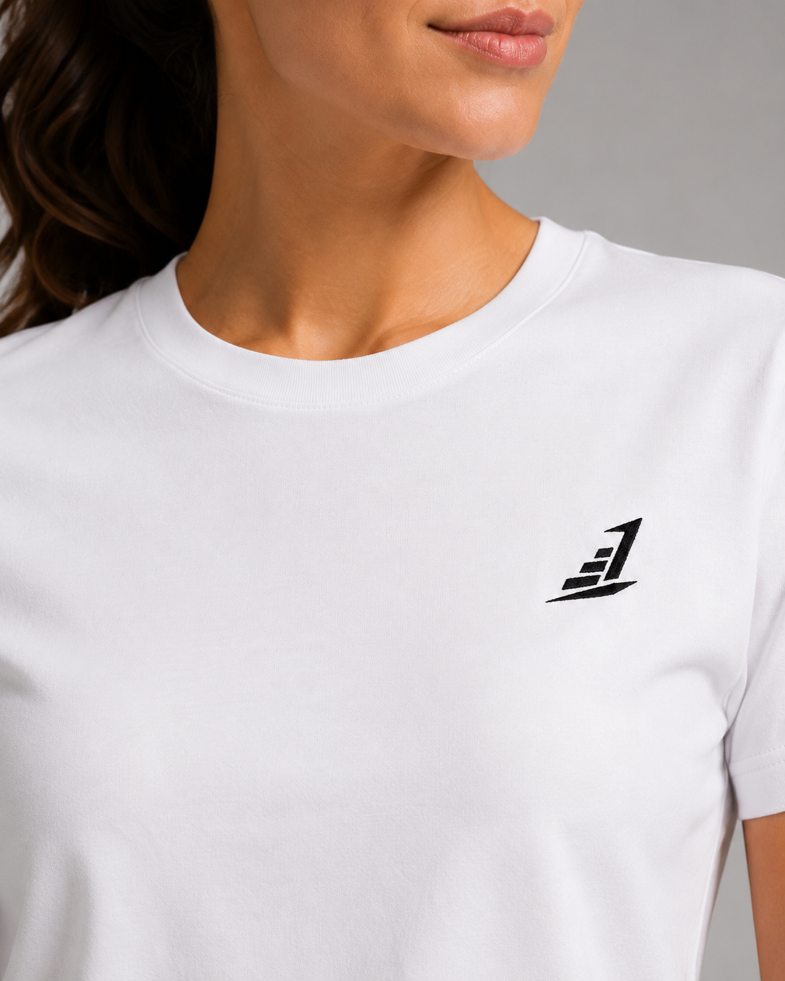 Women’s Levels Signature Embroidered Casual Tee – White