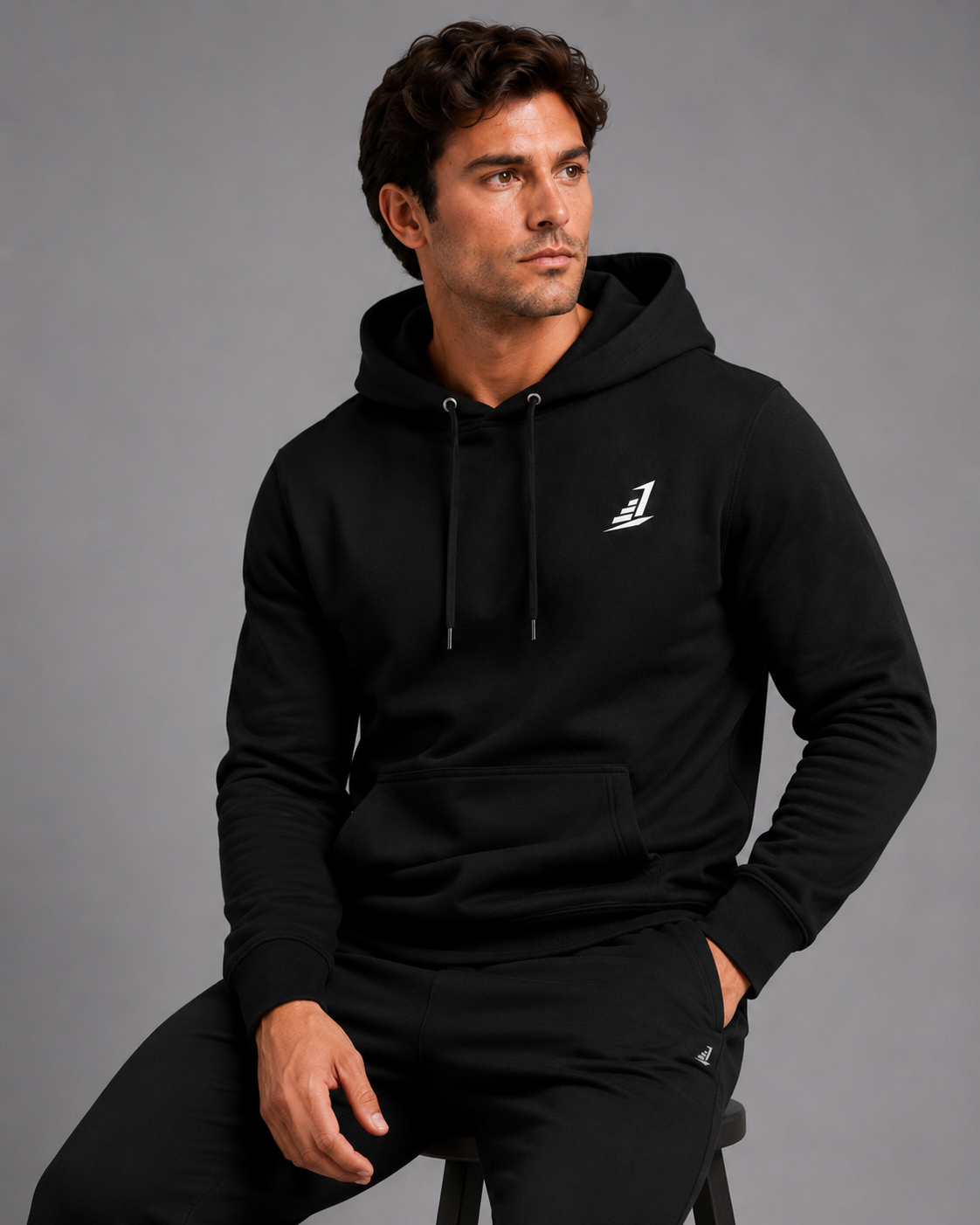 Men's Levels Signature Black Hoodie