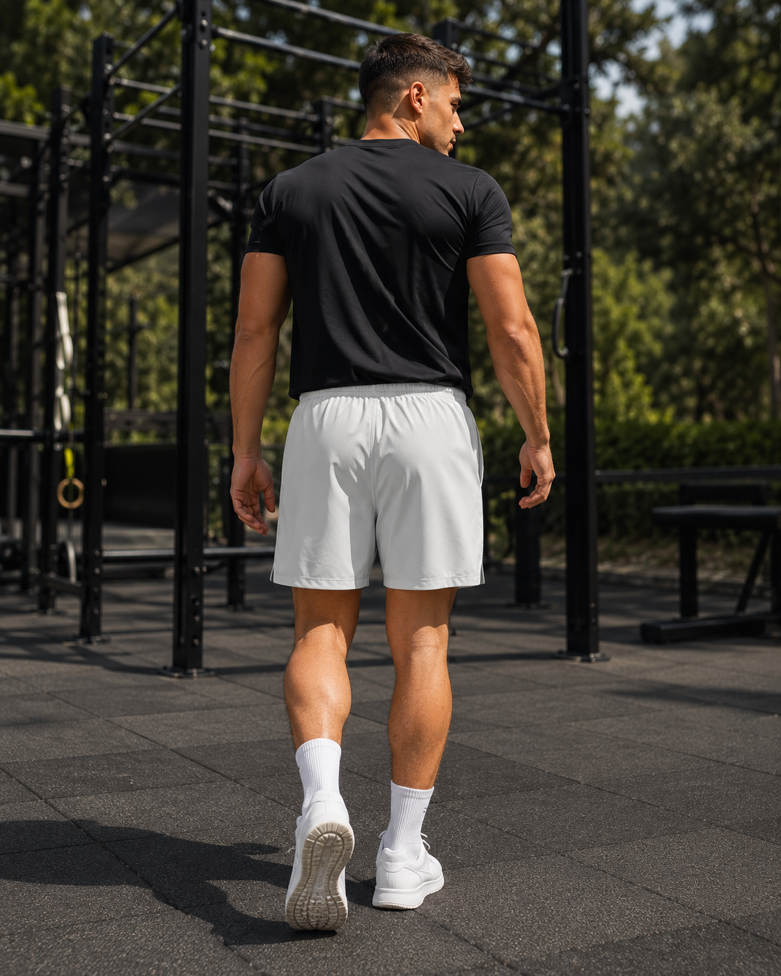 Men's Performance Shorts – Light Grey