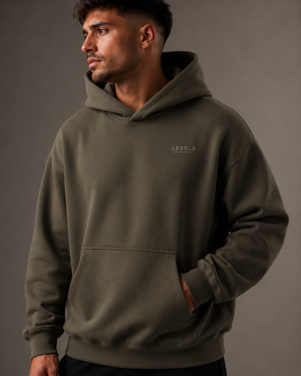 Typographic Archive Fleeced Hoodie