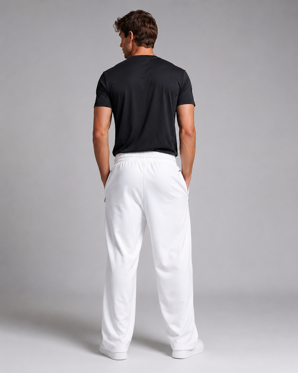 Men's White joggers Athletic Joggers