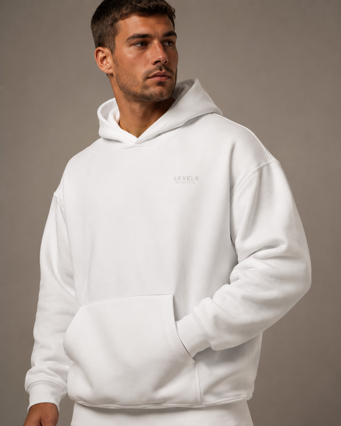 Typographic Archive Fleeced Hoodie