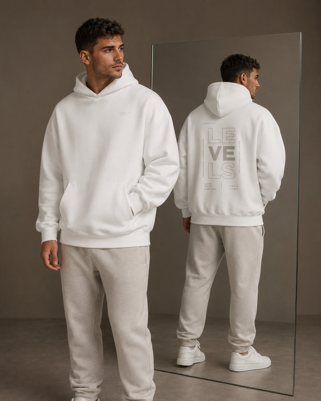 Typographic Archive Fleeced Hoodie