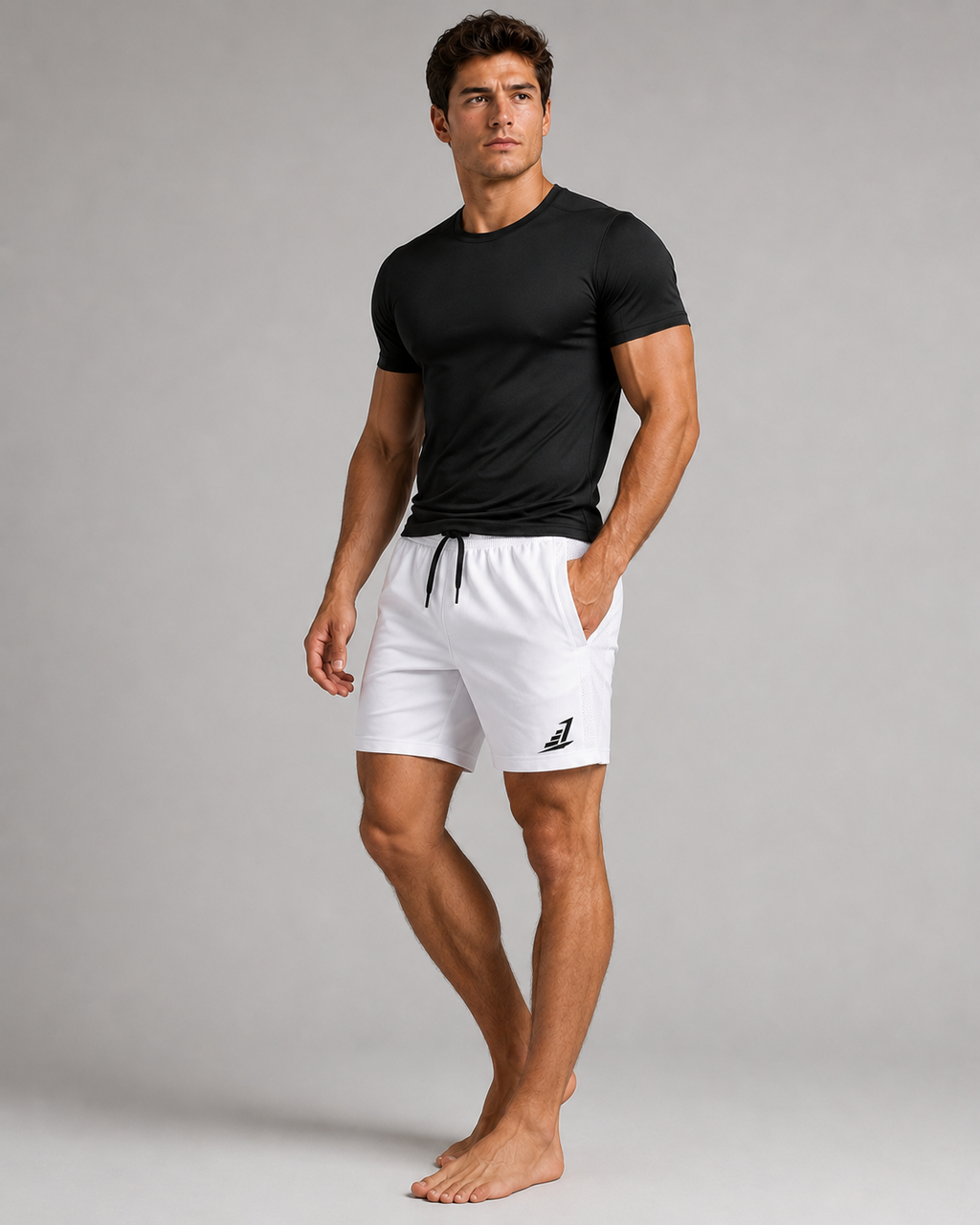 Men’s Levels Performance Shorts – White