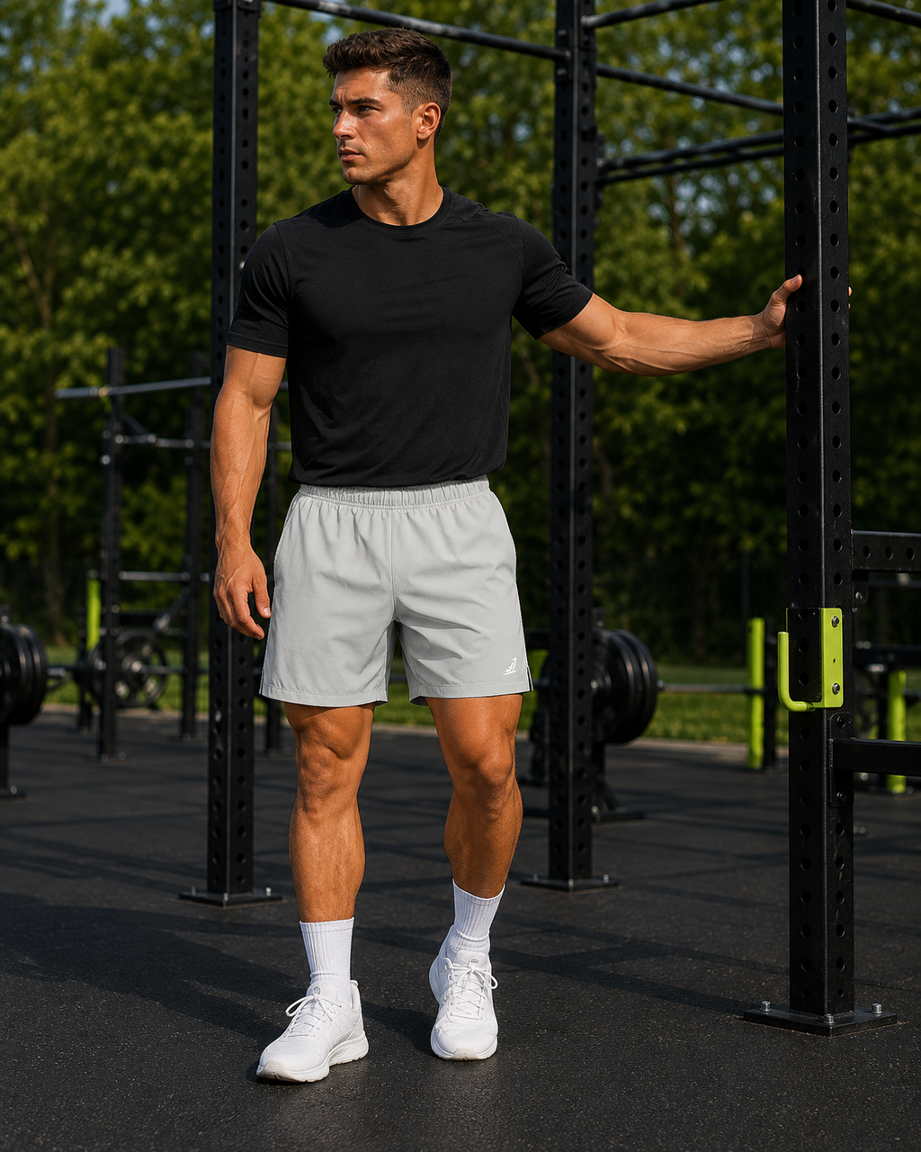 Men's Performance Shorts – Light Grey