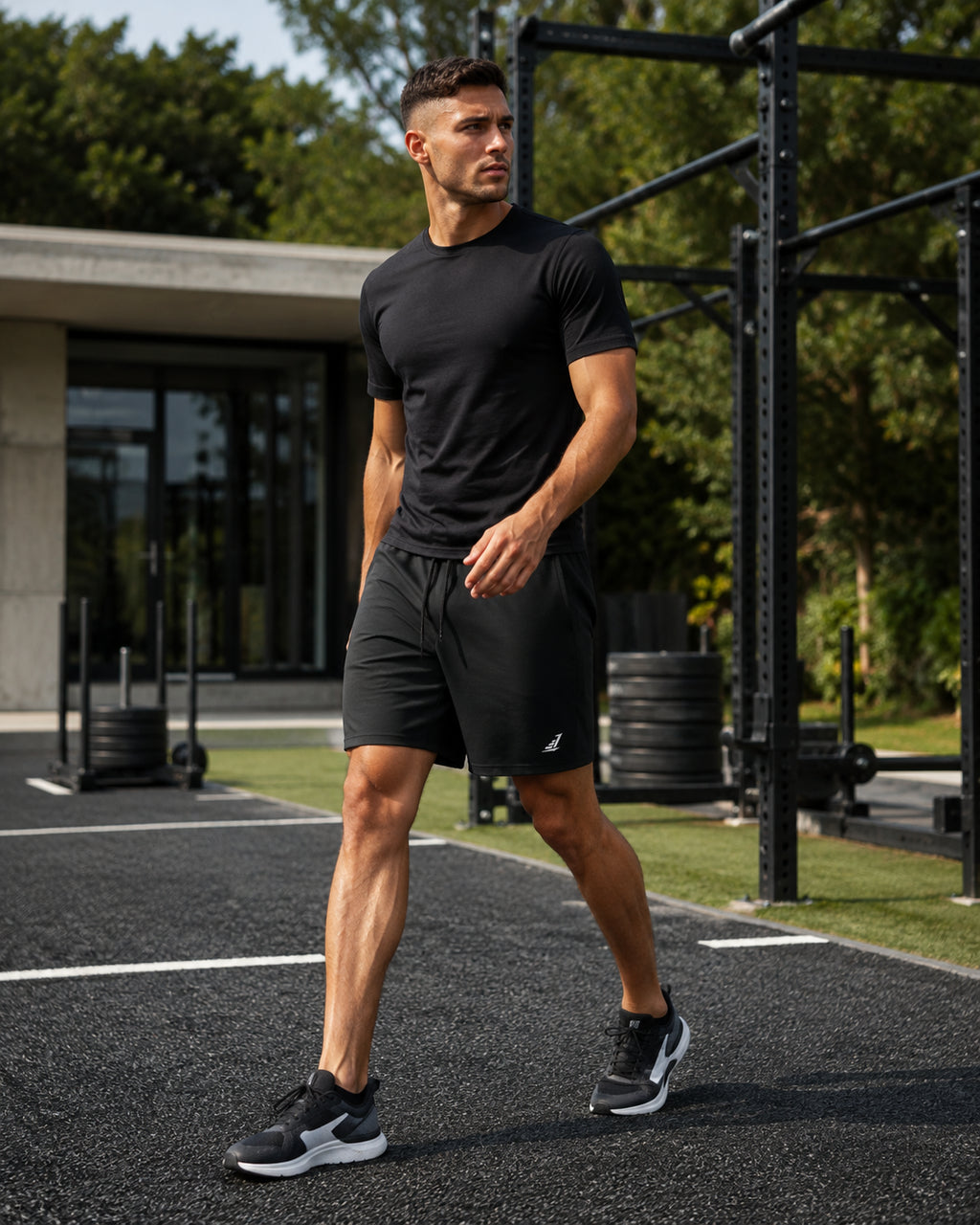 MotionFlex Drawstring Training Shorts