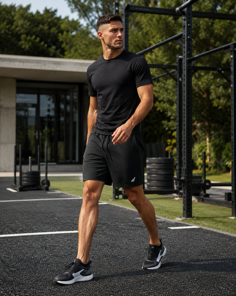 MotionFlex Drawstring Training Shorts