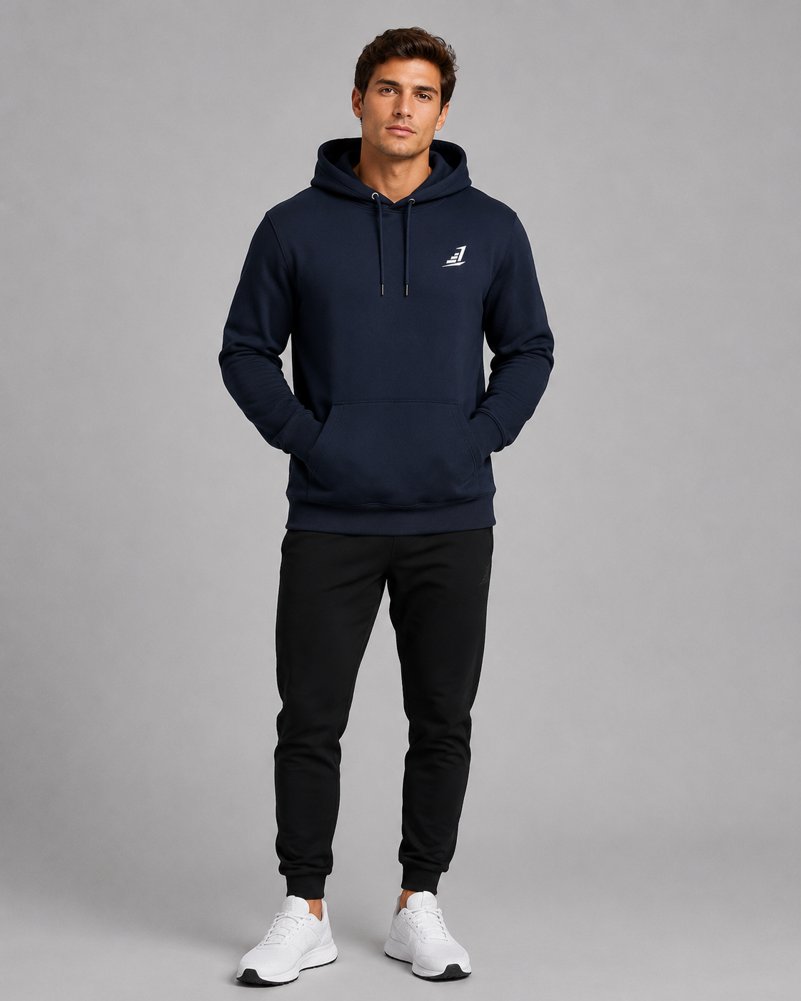 Men's Levels Signature Navy Blue Hoodie